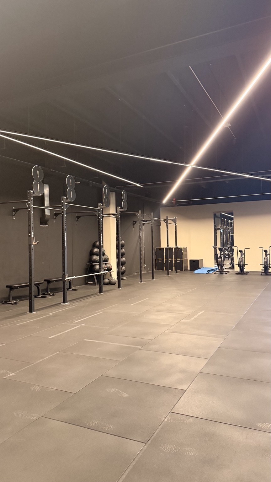 Area CrossFit FYB con rig e attrezzatura